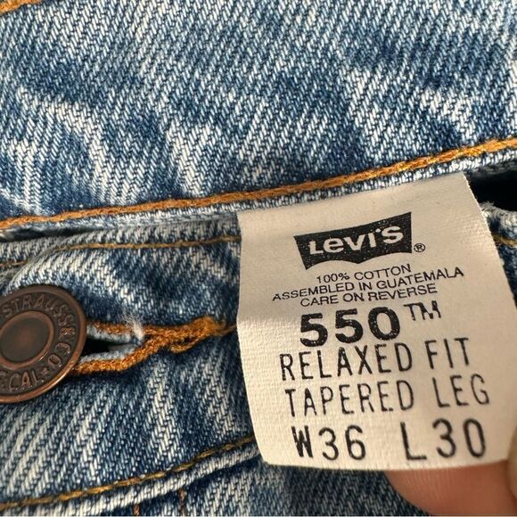 Vintage orange tab 550 Levi’s size 36/30 - Picture 4 of 6